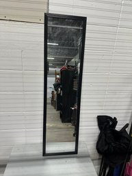 Tall Black Framed Wall Mirror  Full Length / Leaner Mirror (~48 X ~13)