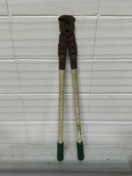 Vintage Greenlee Heavy Duty Cable Cutters / Large Industrial Wire Cutters