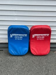 Pair Of Northeast Athletics Blocking Pads  Red & Blue Training Shields