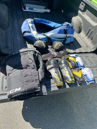 Youth Hockey Gear Lot With CCM, Bauer & STX Equipment Bag