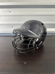 Rawlings Black Baseball/Softball Batting Helmet With Face Guard  One Size 6.5-7.5