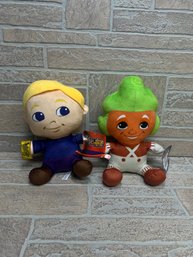 Willy Wonka & The Chocolate Factory Plush Lot - Willy Wonka & Oompa Loompa 10'