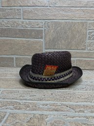Vintage Mr. E.Z. Stretch Woven Straw Cowboy Western Hat - One Size Fits All