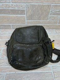 Vintage Wilsons M. Julian Black Leather Backpack - Multi Pocket