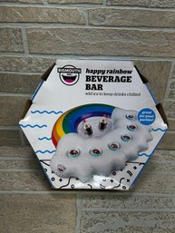 BigMouth Inc. Happy Rainbow Inflatable Beverage Bar Pool Party Cooler 57'