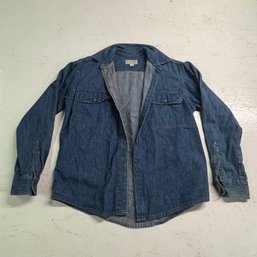 L.L.Bean Denim Shirt Jacket, Size M, Made In USA