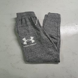 Under Armour Fitted Joggers, Size LG, Heather Gray