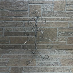 Silver Wire Scroll Tabletop Tree With Star Topper