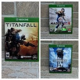 Lot Of 3 Xbox One Games - Titanfall, Madden NFL 15 & Battlefield 1
