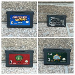 Lot Of 4 Nintendo Game Boy Advance GBA Games - Power Rangers, Poker & No Rules