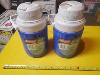 Set Of 2 Coleman Thermoses - One Brand New