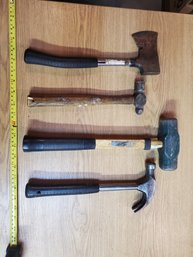 Lot Of Hand Held Tools - Hammer, Sledge Hammer, Axe