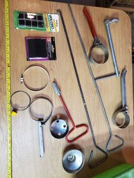 Lot Of Velcro & Other Tools In Plastic Bin