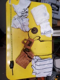 Leather Tool Belt By Craftsman With Vintage Sweat Pants