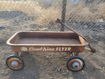 Vintage CoastKing Flyer Red Wagon