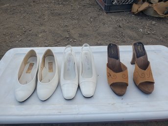 Lot Of 3 Vintage Pairs Of Shoes Various Sizes