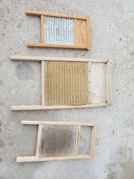 Lot Of Antique Washboards