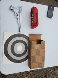 Vintage Toy Gun And Target Practice