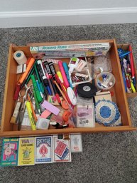 Lot Of Various Office Supplies And Cards