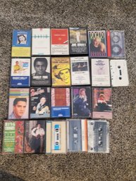 Lot Of Cassette Tapes Elvis, Hank Williams, Patsy Cline Etc.