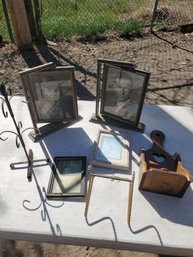 Lot Of Picture Frames, Jewelry Holder Etc.