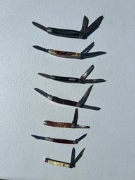 Lot Of 7 Pocket Knives