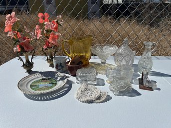 Lot Of Miscellaneous Cut Crystal Glass And Other Items
