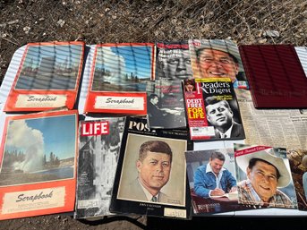 Lot Of Vintage Magazines Related To JFK