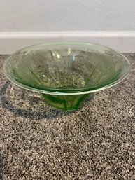 Vintage Uranium Glass Bowl