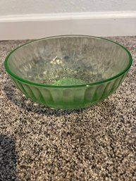 Vintage Uranium Glass Candy Dish Bowl