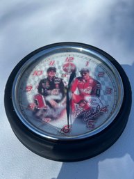 WinCraft NASCAR Round Wall Clock Ft. Dale Earnhardt Sr. With Coca-Cola