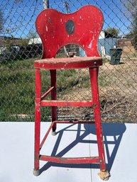 Vintage Metal Children's Stool