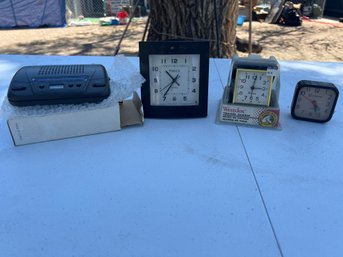 Lot Of 4 Vintage Digital Clocks
