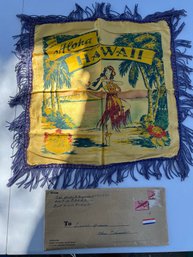 Vintage Hawaii U.S Army WWII Souvenir Pillow Cover