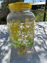 Vintage 1 Gallon Iced Tea Glass Tapper Container