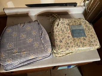 2 Sets Of 4 Foam Chair Pads - 8 Total