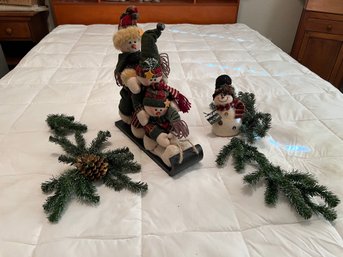 Decorative Fleece Snowmen