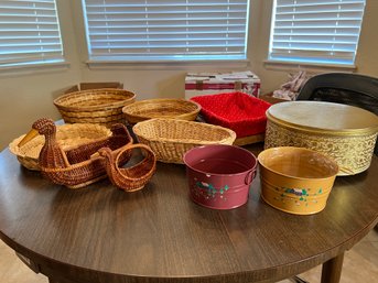 Box Full Of Mostly Baskets