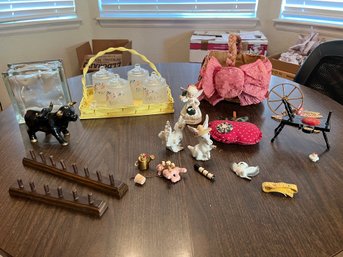 Knick Knacks, Glass Jars, Decorative Basket