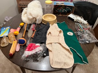 Box Full Of Dog Related Items