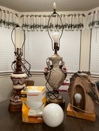 Lot Of Vintage Table Lamps