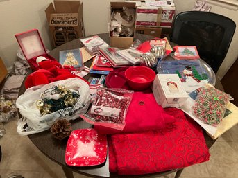 Lot Of Christmas Decor And Holiday Greeting Cards
