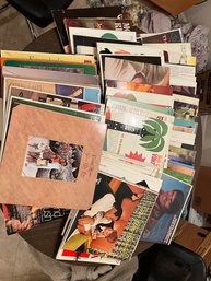Box Of Vinyl Records With Various Artists