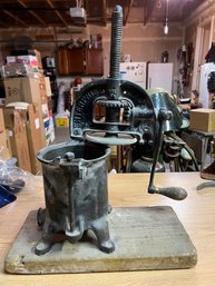 Vintage Antique Cast Iron Fruit/ Wine Press