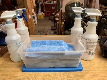 Dustless Towels And 4 Squirt Bottles