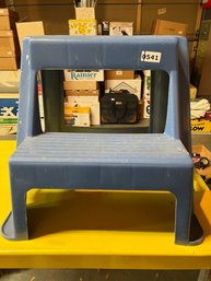 Blue Plastic Step Stool