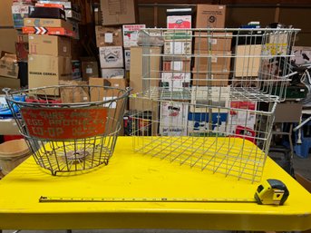 Set Of 2 Vintage Wire Baskets