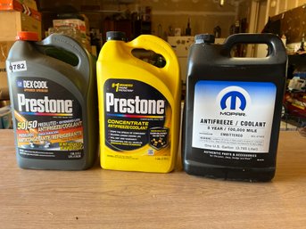 3 Containers Of Antifreeze/ Coolant