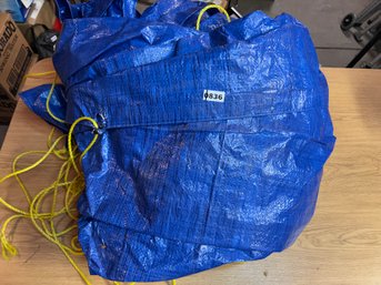 Blue Tarp With Twine