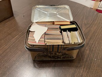 Playing Card In Basket Tin